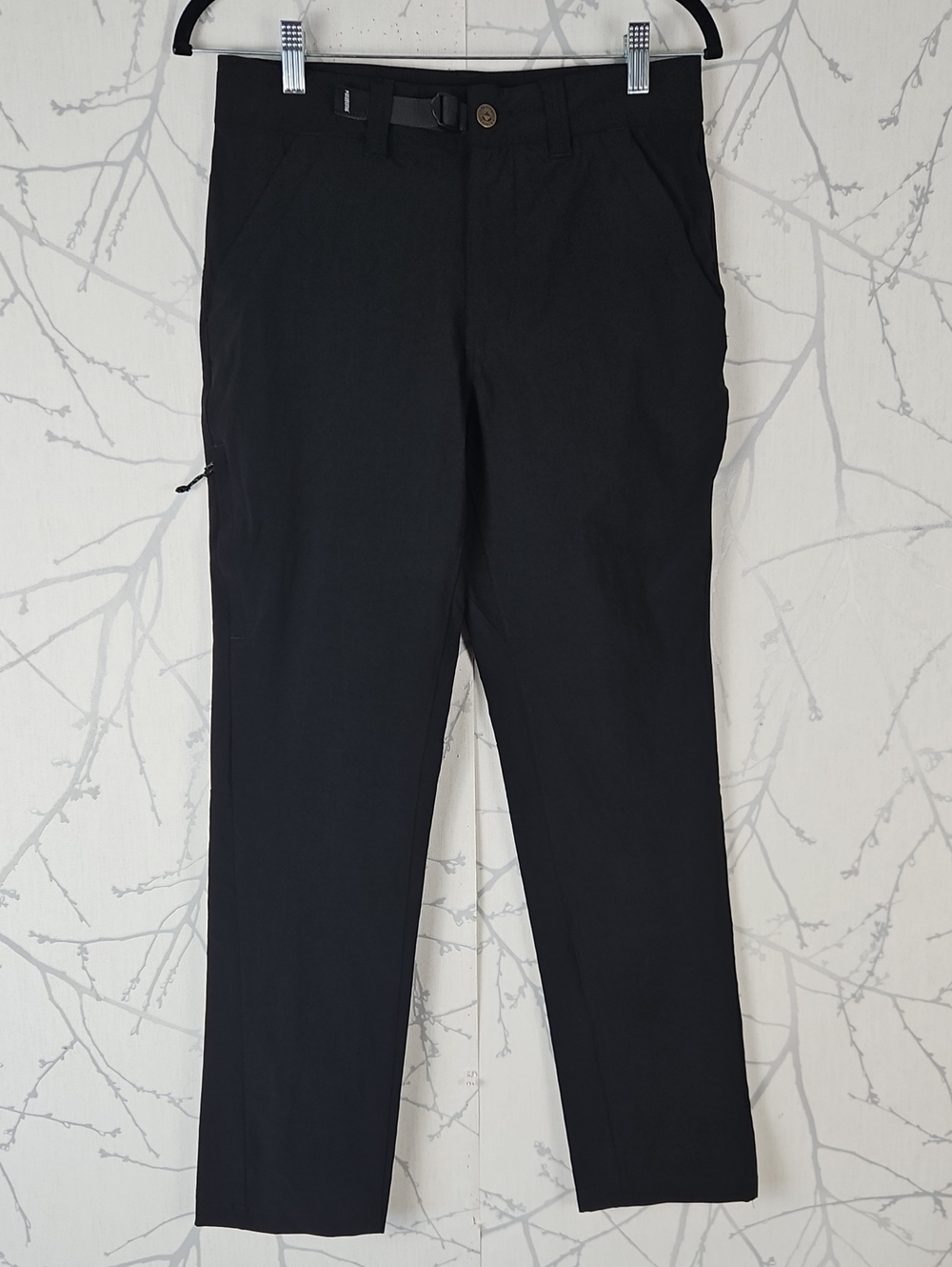 Patagonia Black Nylon Stretch Mid Rise Stonycroft Hiking Pants